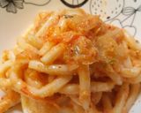 混ぜたら完成！明太キムチうどん作り方4写真