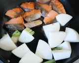 鮭とカブのチーズクリーム煮作り方3写真