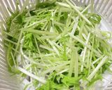 【水菜】むしゃむしゃ食べたいサラダ作り方1写真