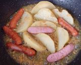 ワンパンで作るジャーマンポテトパスタ作り方4写真