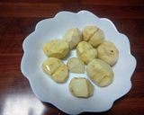 生栗の剥き方難しい。作り方4写真