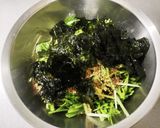 水菜のシャキシャキサラダ作り方2写真
