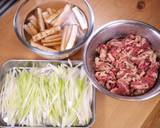 ポリポリごぼうと牛肉の甘辛炒めのお惣菜作り方1写真