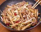 ポリポリごぼうと牛肉の甘辛炒めのお惣菜作り方5写真