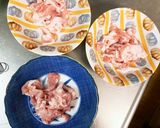レンジ簡単きな粉中華風焼きそば味甘酢酢豚作り方2写真