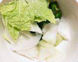 レンジ簡単きな粉中華風焼きそば味甘酢酢豚作り方5写真