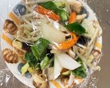 レンジ簡単きな粉中華風焼きそば味甘酢酢豚作り方12写真