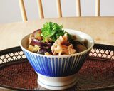 うどんの具★レンジ7分★旨辛豚バラなす丼作り方3写真