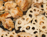 やみつき♡鶏肉とれんこんのねぎ塩だれ炒め作り方4写真