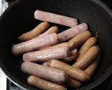 カレーソーセージ　Knorr作り方3写真