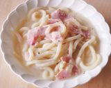 冷凍うどんチーズクリーム作り方3写真