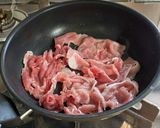 焼肉をサンチュで巻いて♪作り方4写真