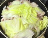 簡単水不要!白菜と豚こまの重ね蒸し作り方5写真