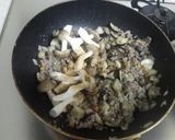 茄子とひき肉のオムレツ作り方2写真