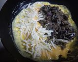茄子とひき肉のオムレツ作り方4写真