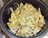 蕪の葉と油揚げと舞茸の炊き込みご飯作り方4写真
