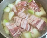 冬瓜と豚バラのとろとろ醤油麹おかずスープ作り方6写真