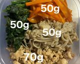 作り置き ビビンバ 冷凍弁当 タンパク質作り方15写真