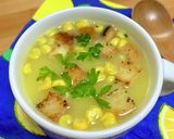 ワンランクUP♪スープにクルトン＆パセリ作り方2写真