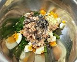 春菊のツナタマ和え作り方4写真