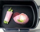 パリおにぎり。アスパラベーコンおにぎり作り方5写真