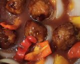 スーパーお惣菜 黒酢肉団子で酢豚もどき作り方4写真