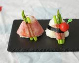 パリおにぎり。アスパラベーコンおにぎり作り方11写真