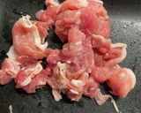 チンゲン菜と豚肉の濃厚オイスター炒め作り方1写真