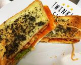 ピザソースも自作のピザ風ホットサンド作り方7写真