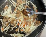 ターメリックライスに豚バラカレー炒め乗せ。作り方7写真