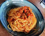焼きツナとトマトソースのスパゲティ作り方7写真