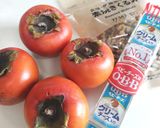 大量消費! 柿のベビーチーズ和え作り方1写真