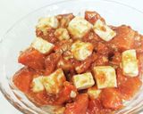 大量消費! 柿のベビーチーズ和え作り方7写真