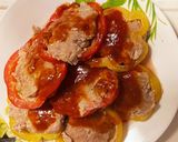 お花みたいなパプリカの肉詰め作り方8写真