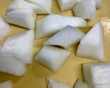 ゆうげの味噌汁/とうがんと青ねぎ作り方3写真
