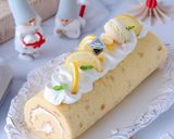 レモンロールケーキ作り方30写真