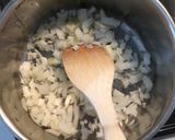 こねないトマトソース煮込みハンバーグ風丼作り方1写真