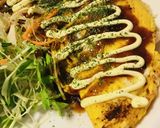豚細切れ肉とキャベツピーマンのとんぺい焼作り方4写真