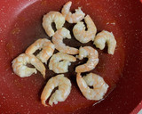 エビと玉ねぎと油揚げの卵とじ♪作り方3写真