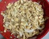 エビと玉ねぎと油揚げの卵とじ♪作り方4写真