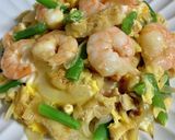 エビと玉ねぎと油揚げの卵とじ♪作り方7写真