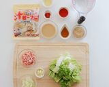 胡麻香る白菜たっぷりピリ辛ビーフン作り方2写真
