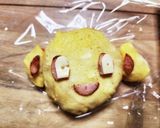 ヒコザル♪ポケモンオムライスキャラ弁作り方4写真
