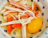 ほっこりお弁当♡カニカマとパセリの卵焼き作り方2写真