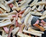 縦切で食感激変！洋風レンコンきんぴら作り方6写真