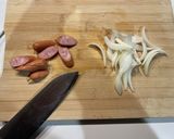 太麺ナポリタン作り方1写真