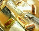 ✿鯖と❀グリルネギの✿味噌煮作り方4写真