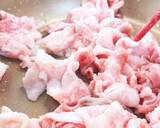 豚肉とれんこんとさつまいもの甘酢炒め作り方2写真