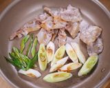 行列のうどん屋さん🍜豚バラねぎ塩ガッツリうどん🤩作り方5写真