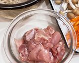 鶏ごぼうの炊き込みご飯♡作り方1写真